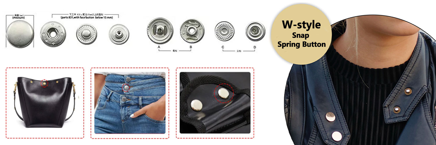Snap Spring Button W style