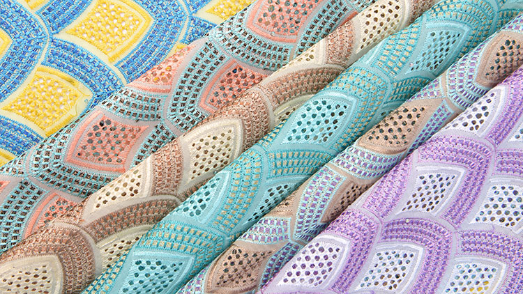 swiss lace material