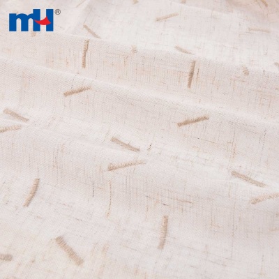 Polyester Linen Sheer Curtains Fabric
