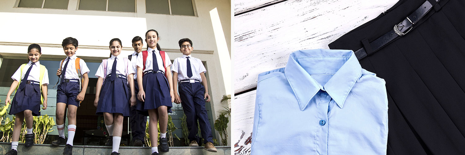 school uniform fabric application