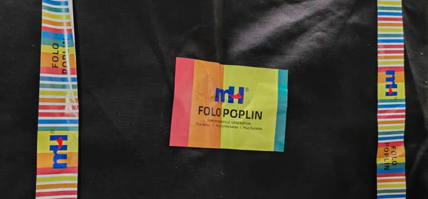 Folo poplin fabric display