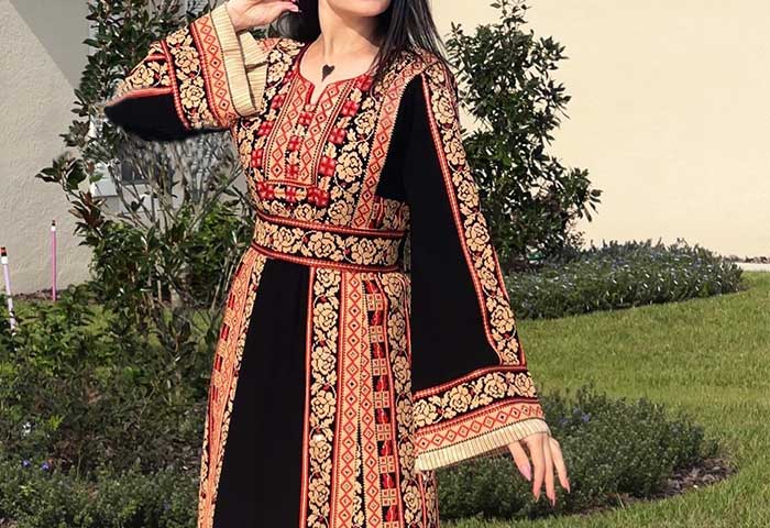 Arabic embroidery dress