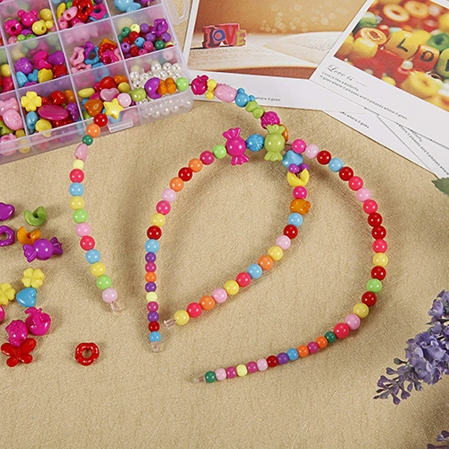 DIY Plastic Beads for Hairband