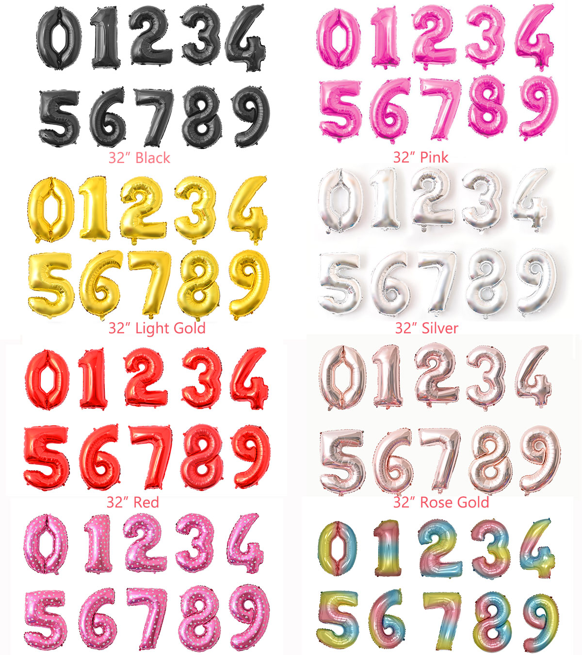 32inch number balloons 32inch number balloons