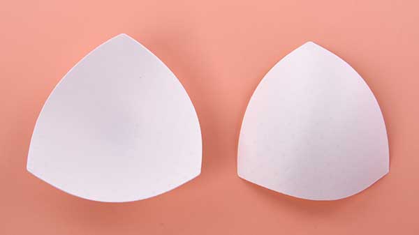 Triangle bra pad