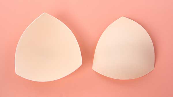 Triangle bra pad