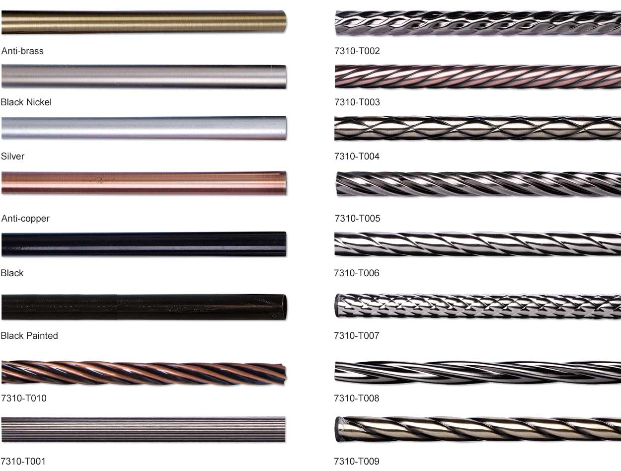 metal curtain rod designs