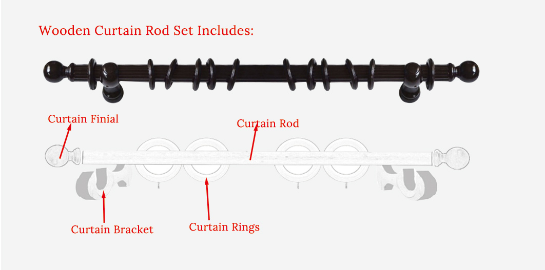 wooden curtain pole set instructure