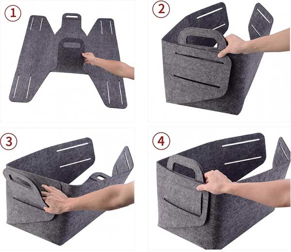 foldable felt box instruction