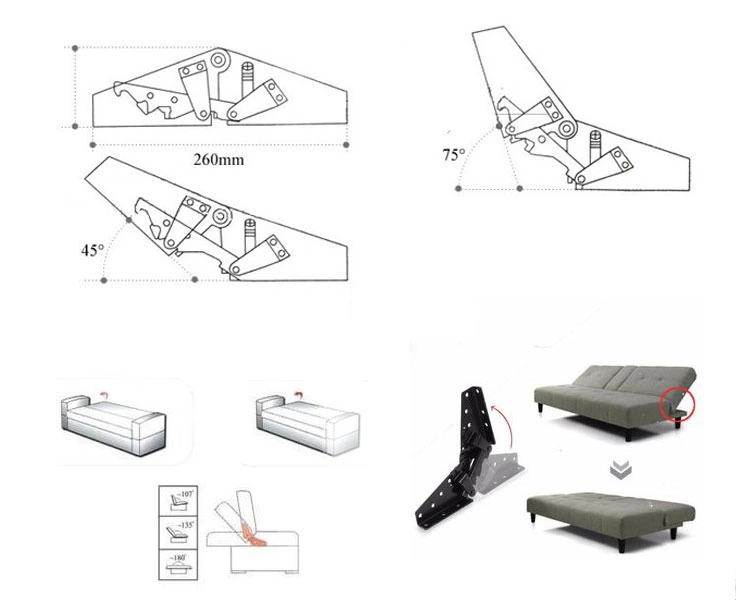 sofa bed hinge hardware