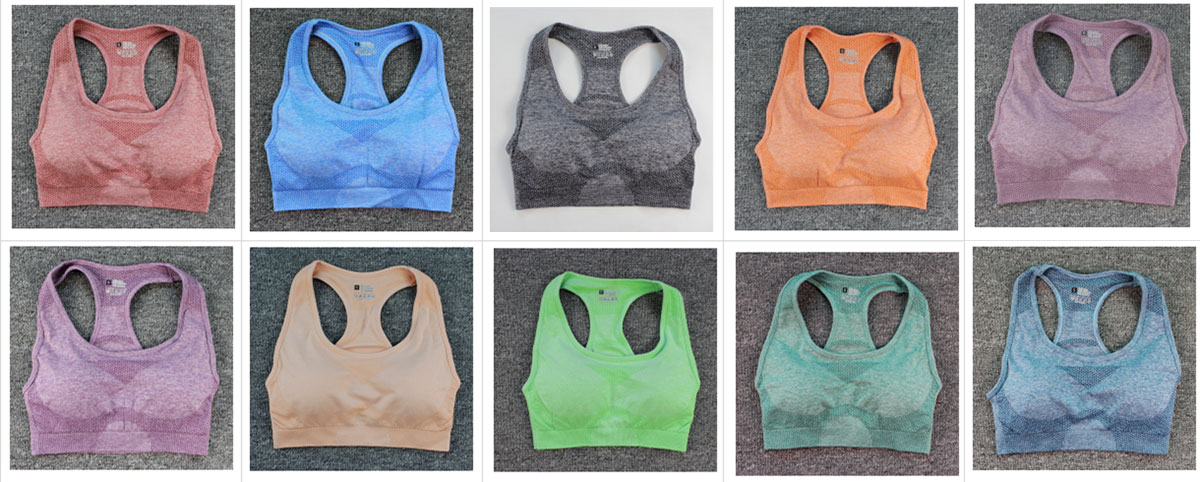 Knitted sports bra colors Knitted sports bra colors