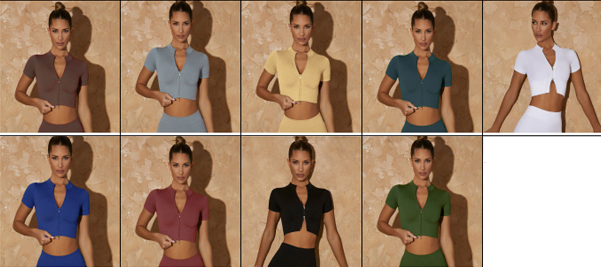 Zip-front sports bra Zip-front sports bra