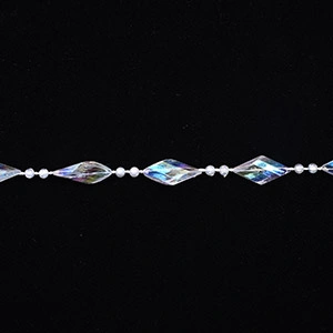 transparent plastic bead chain