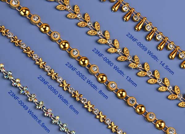 rhinestone chain trim