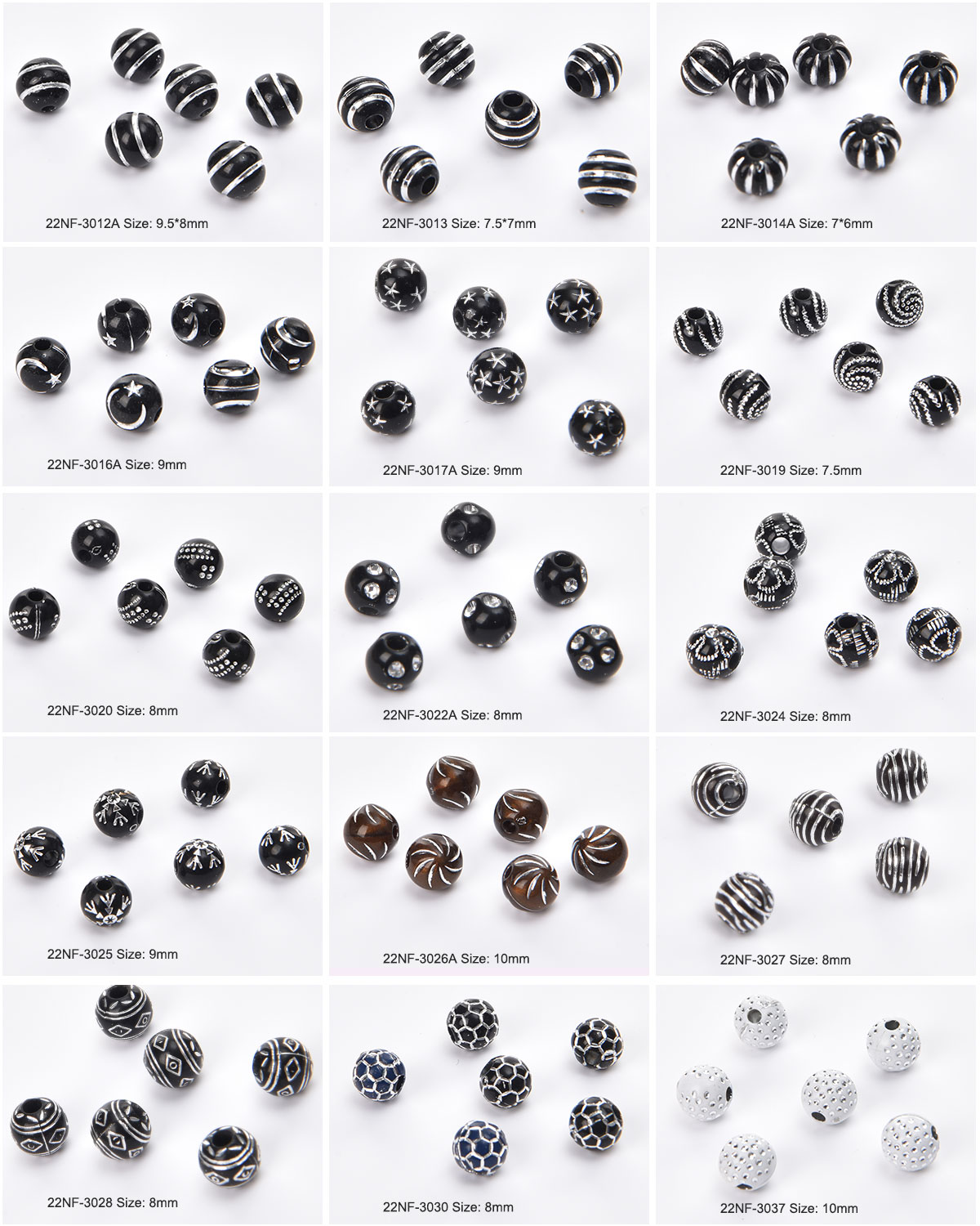 Round Acrylic Beads