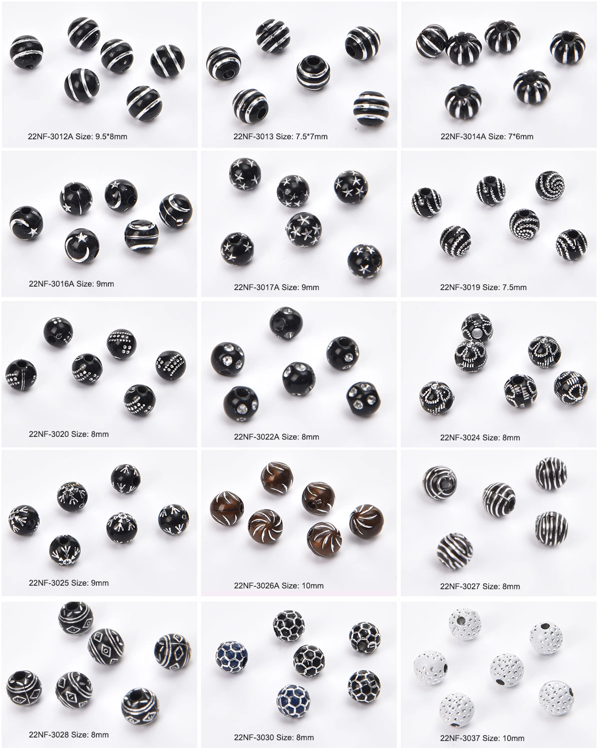 Round Acrylic Beads