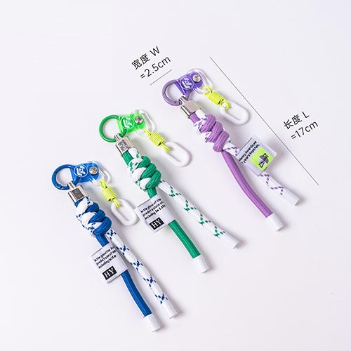 Braided rope cord for Miu-style inspired bag charms, multiple colors, wholesale supply Braided rope cord for Miu-style inspired bag charms, multiple colors, wholesale supply