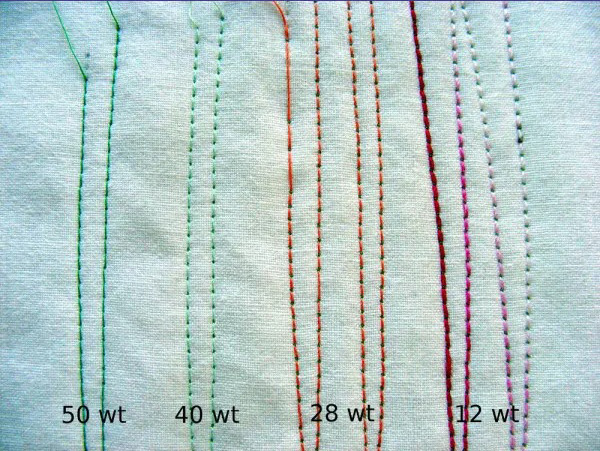 embroidery thread weight