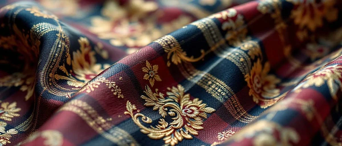 plaid taffeta fabric 4