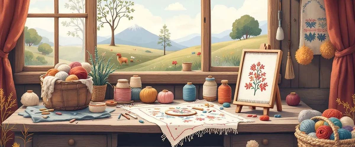 punch needle sewing 3