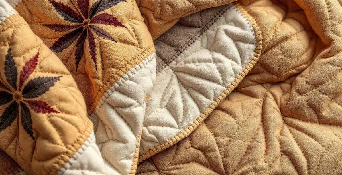quilted fabric material 1