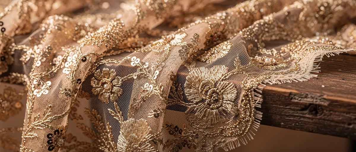 sequins lace fabric 3