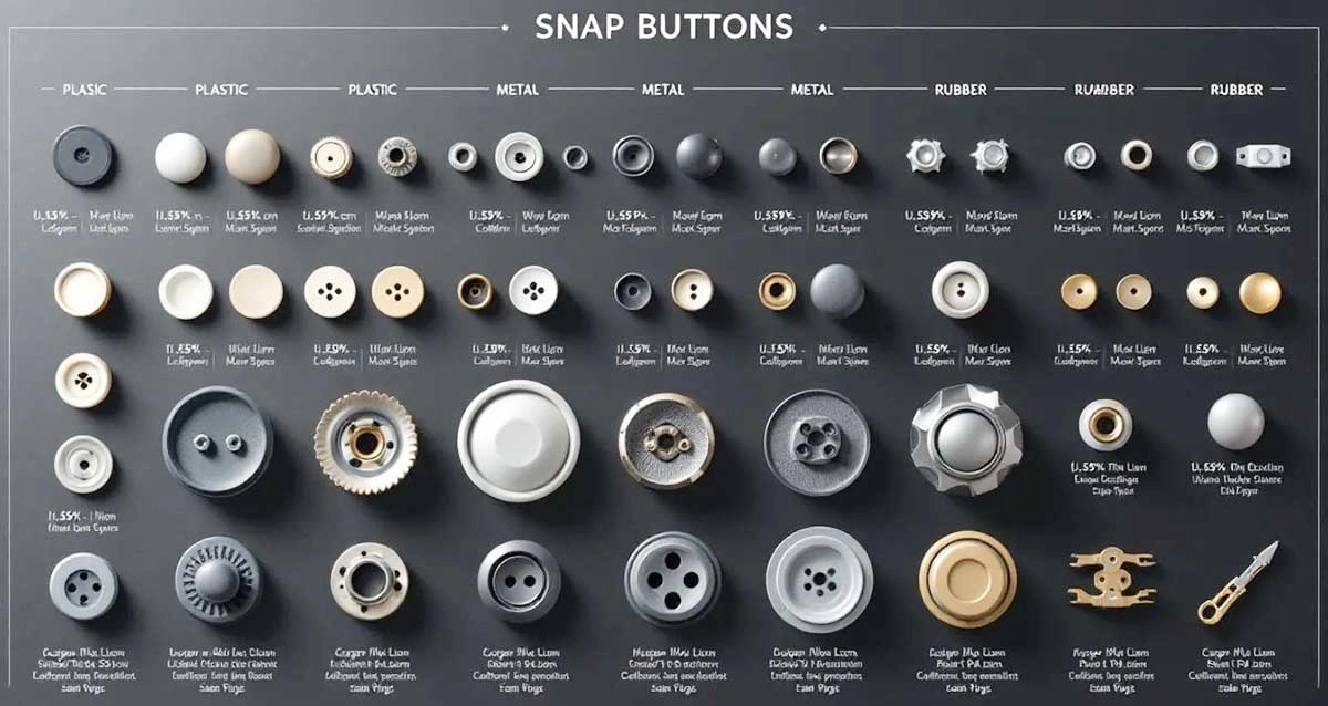 snap button types 3