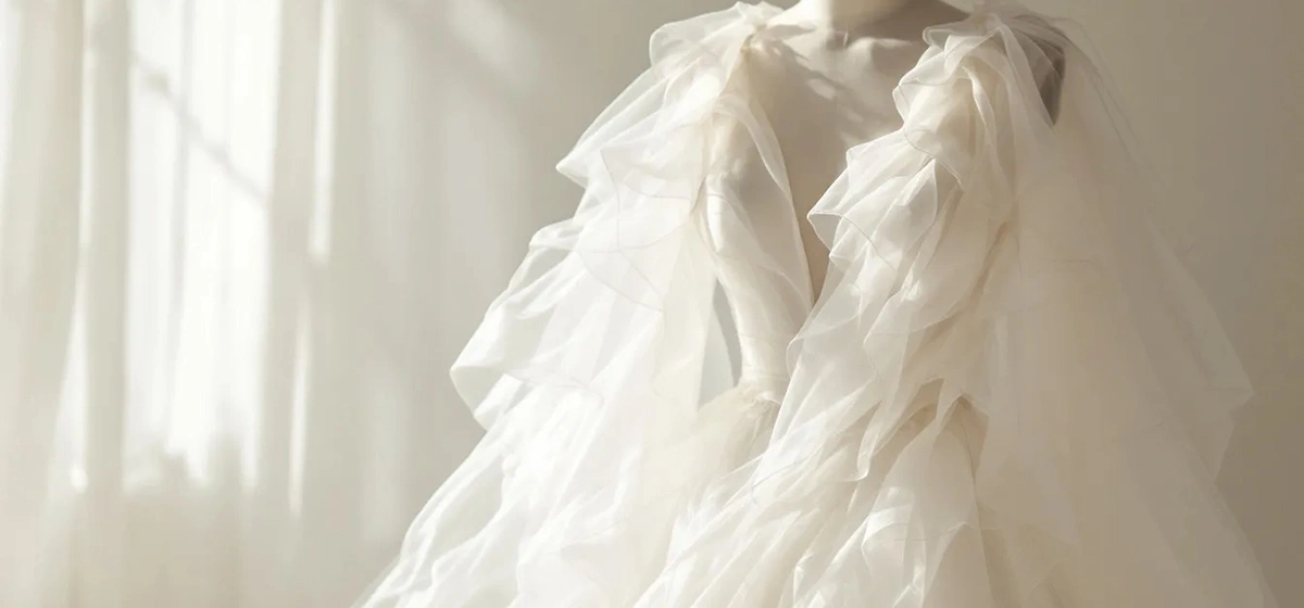 wedding gown organza 3