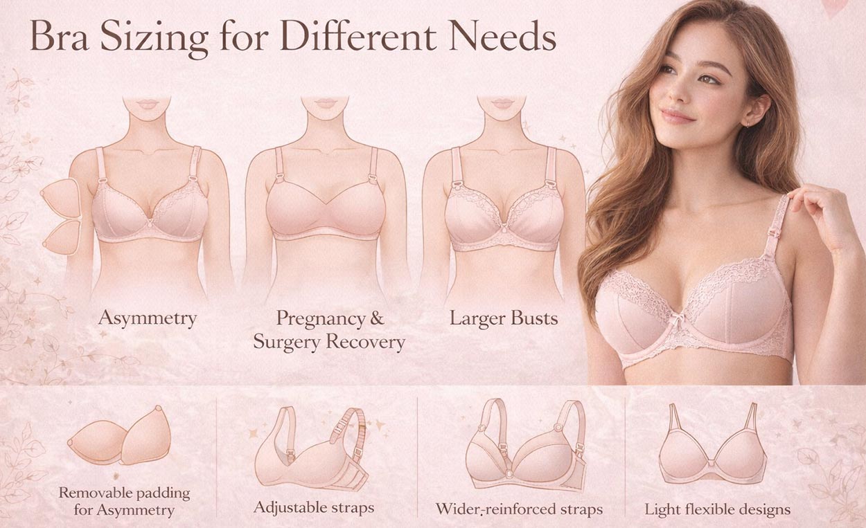bra sizing for different need