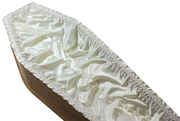 coffin satin lining