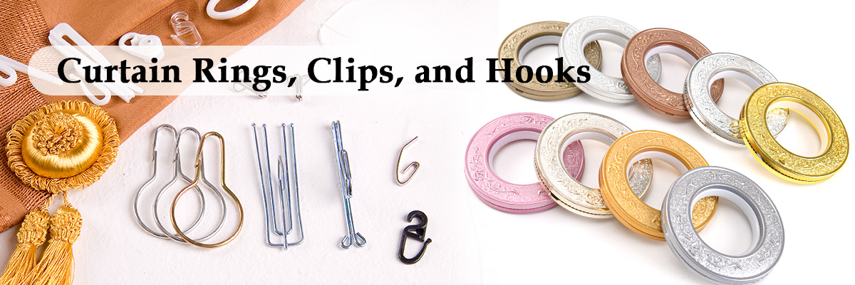 Curtain Rings Clips and Hooks