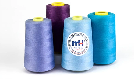 Polyester core spun thread