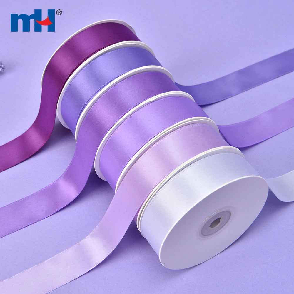 Double Face Satin Ribbon Matt Violet 5