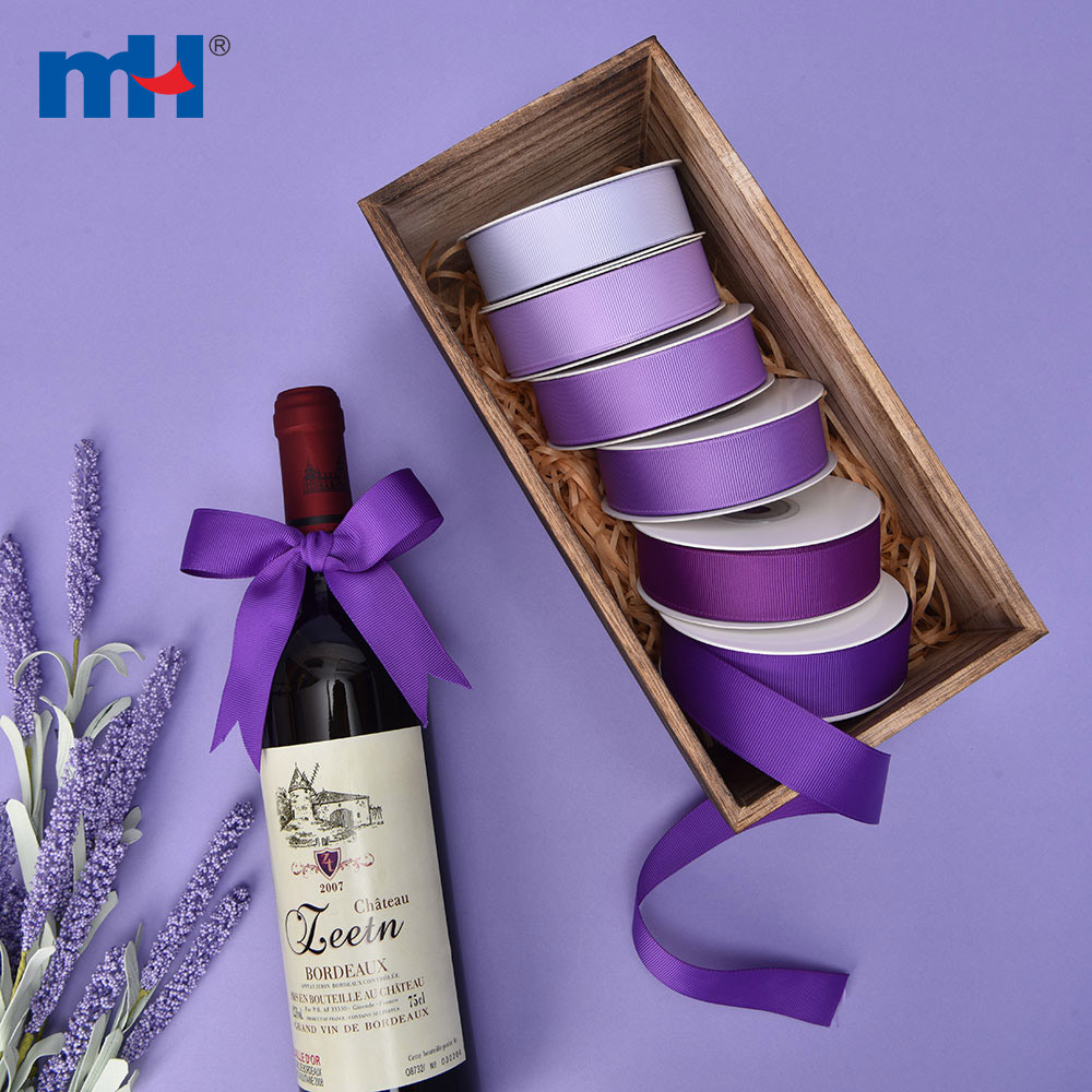 grosgrain ribbon violet 10