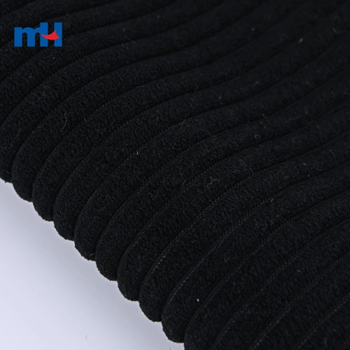 black corduroy fabric 1