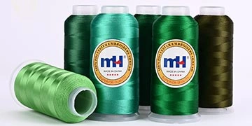 Polyester Embroidery Thread for team names, school names and logo embroidery