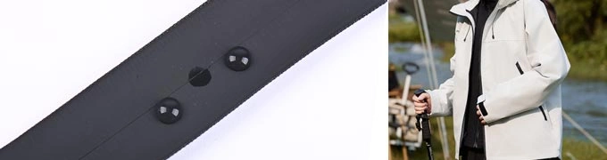 waterproof zipper for windbreaker