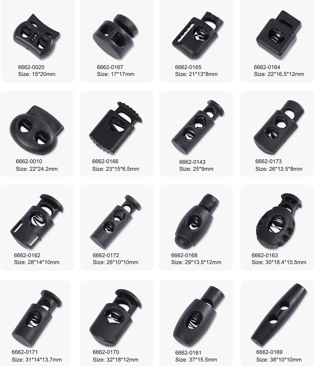 Durable Plastic Cord Locks - 12 Pack - Stansport