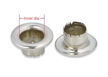 eyelets size