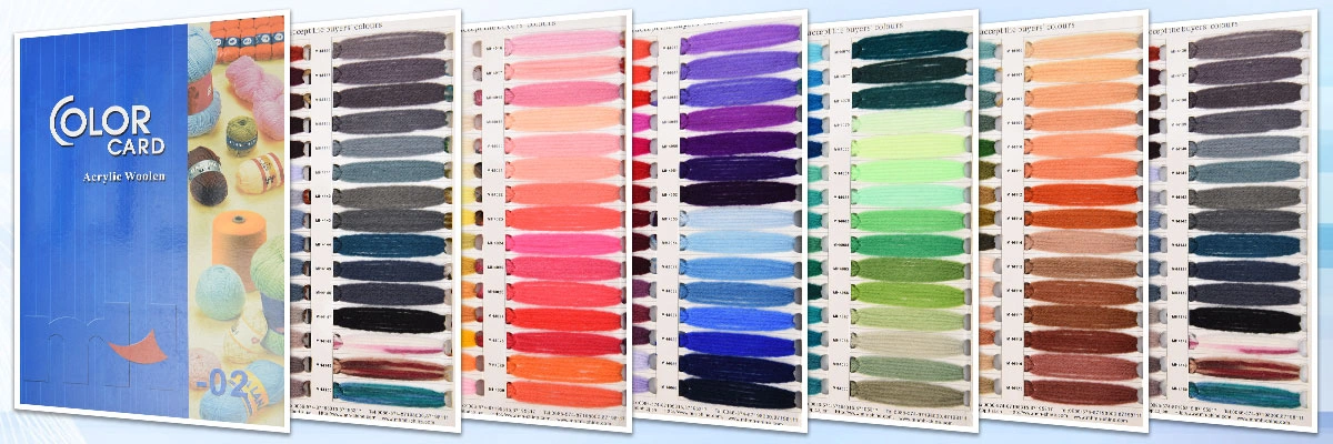 acrylic woolen color card