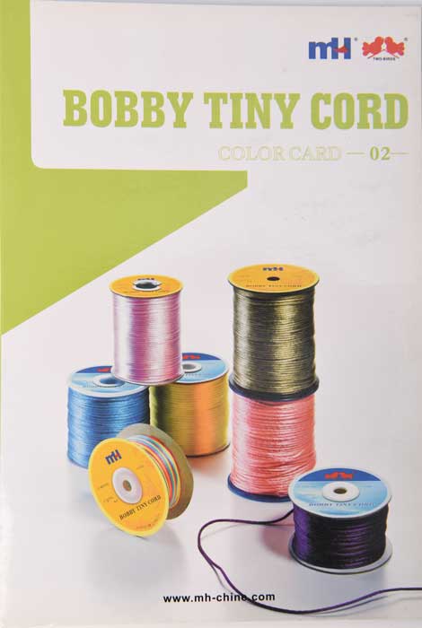 satin polyester cord color card