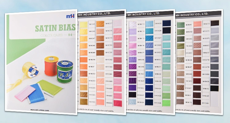 polyester bias tape color card