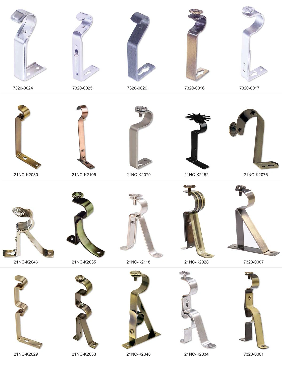 Metal Curtain Brackets