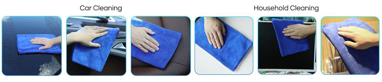 microfiber cloth application