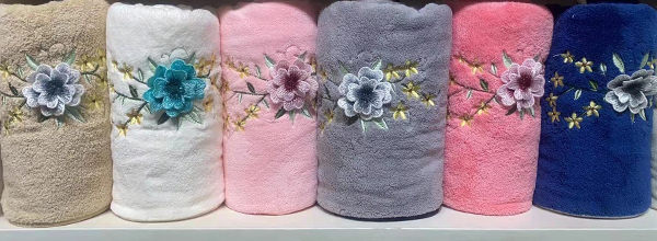 coral fleece towel design 1