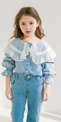 Two-Piece Embroidered Lace Collar