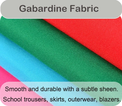 school gabardine fabric