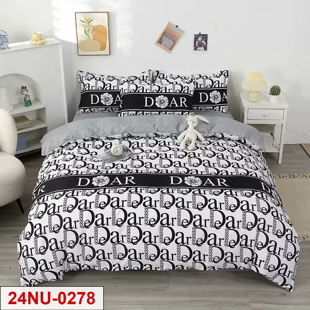 custom printed 4-piece bedding set