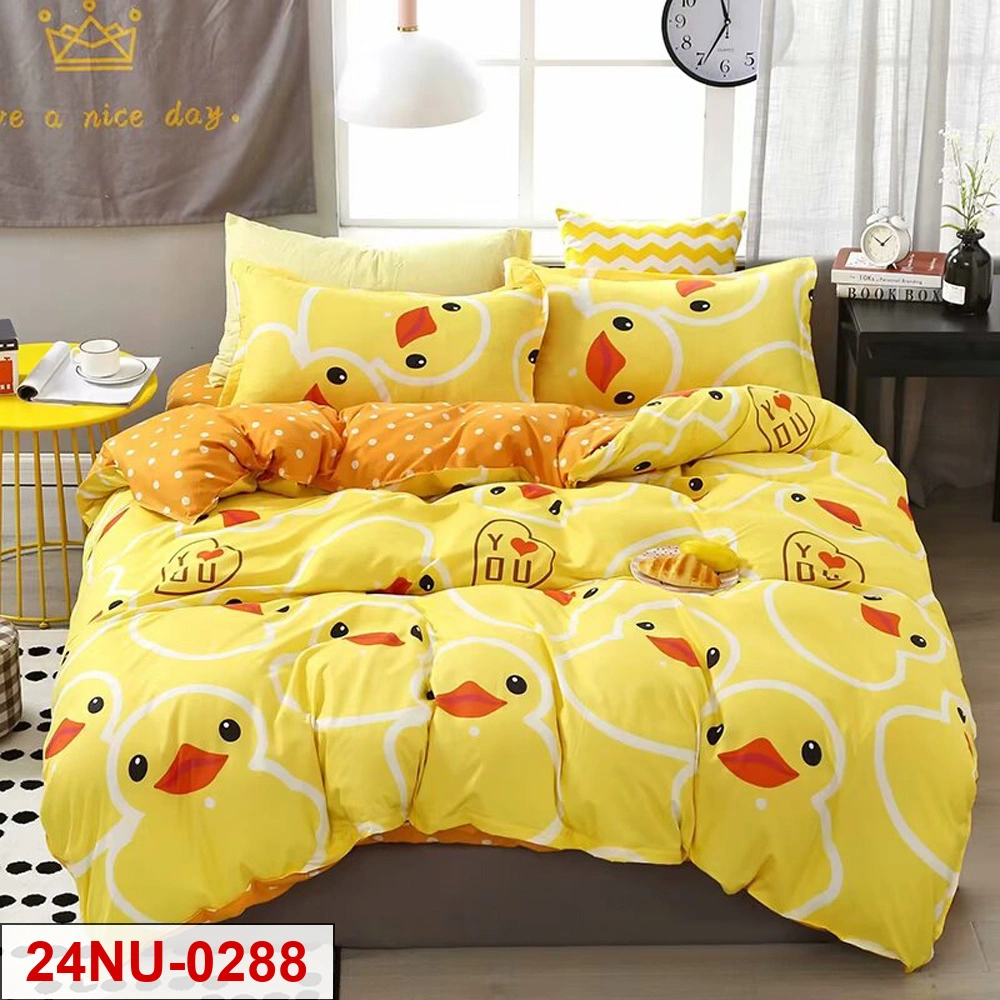 custom printed 4-piece bedding set