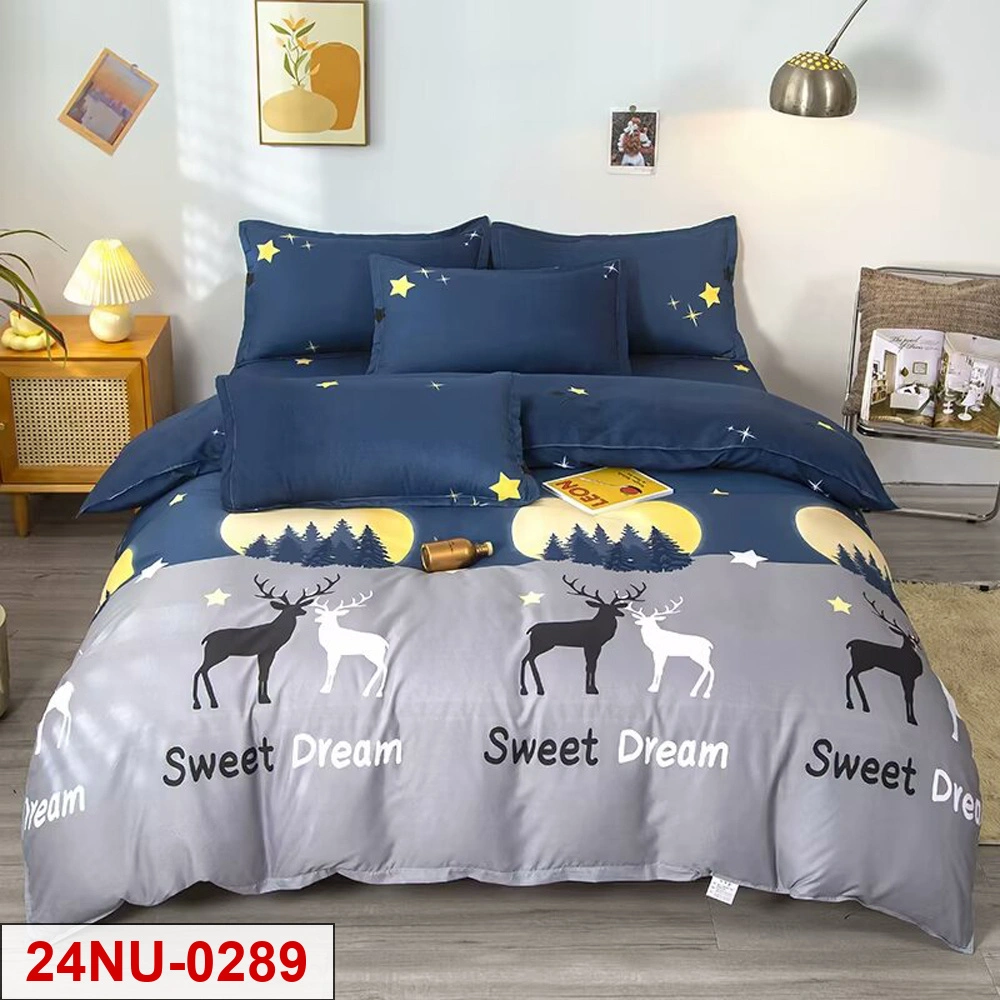custom printed 4-piece bedding set
